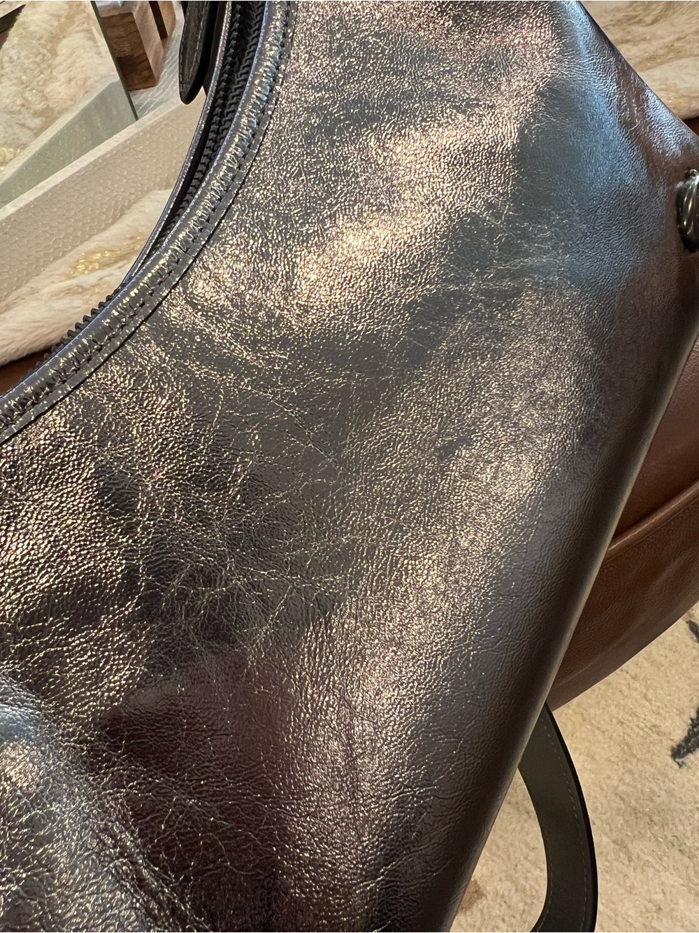 NWT Coach Juliet Shoulder Bag Anthracite - Picture 14 of 15